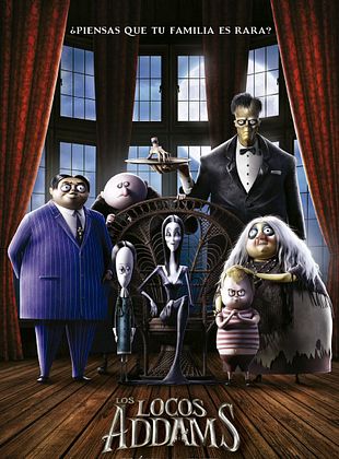 Cartel de  Los locos Addams