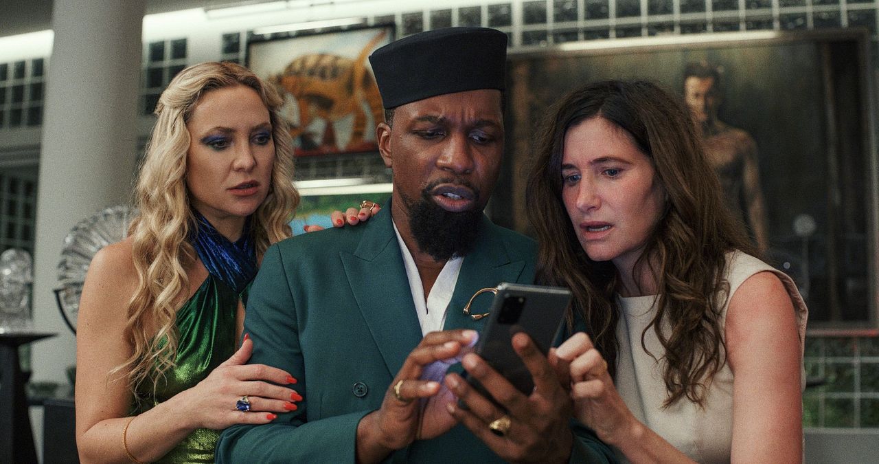Glass Onion: Un misterio de Knives Out : Foto Leslie Odom Jr., Kate Hudson, Kathryn Hahn